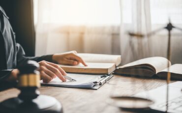 Law theme, mallet of the judge, law enforcement officers, evidence-based cases